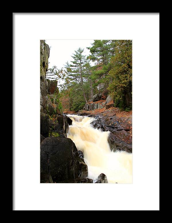 Waterfalls Framed Print featuring the photograph Dave's Falls #7277 by Mark J Seefeldt