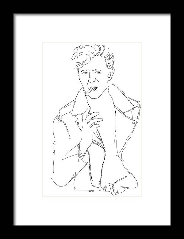 David Bowie Framed Print featuring the photograph David Bowie by Angela Murray