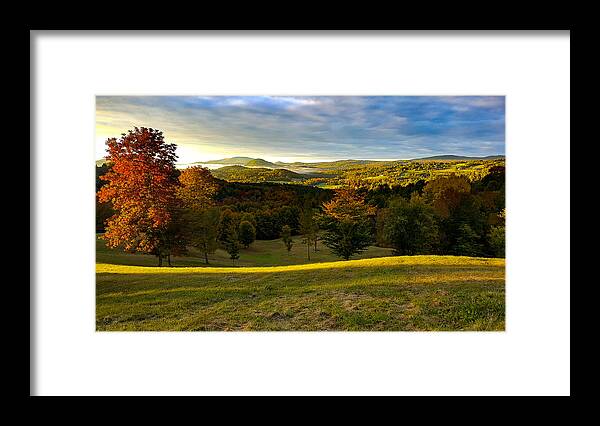 #jefffolger Framed Print featuring the photograph Dawn across the NorthEast Kingdom by Jeff Folger