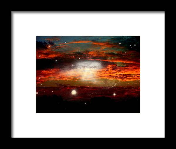Impressionistic Framed Print featuring the photograph Dawn on a New Day by Stacie Siemsen