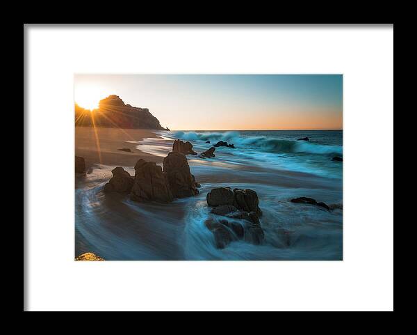 Cabo San Lucas Framed Print featuring the photograph Dawn Over The Cliffs by Owen Weber