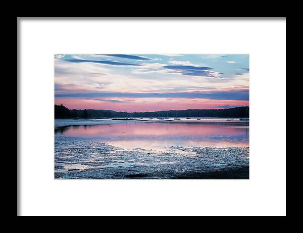 South Freeport Harbor Maine Framed Print featuring the photograph Dawn South Freeport Harbor by Tom Singleton