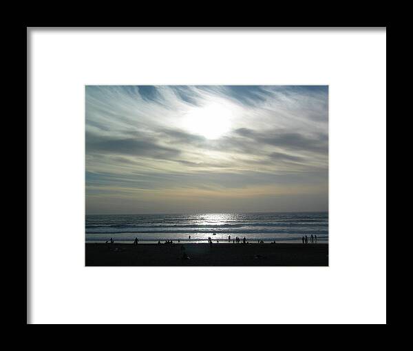 Beach Framed Print featuring the photograph Day at the Beach by Jeff Floyd CA