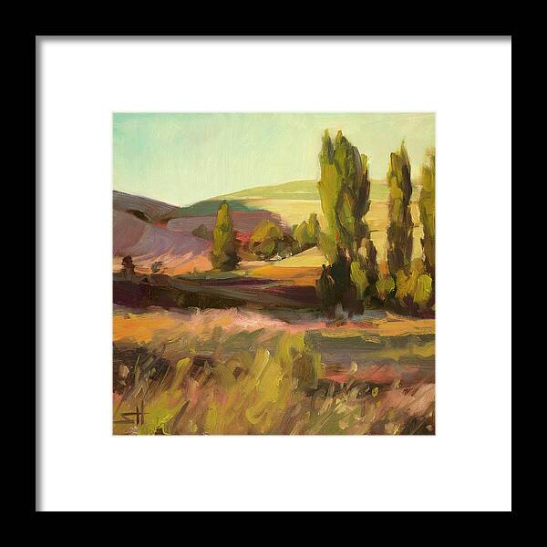 Country Framed Print featuring the painting Day Closing by Steve Henderson