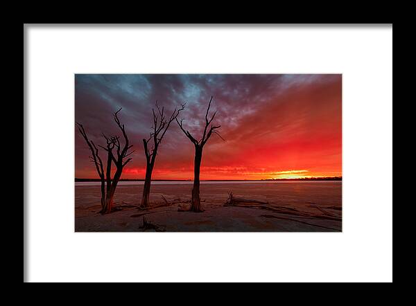 Sunset Framed Print featuring the photograph Day is Done by Julian Cook