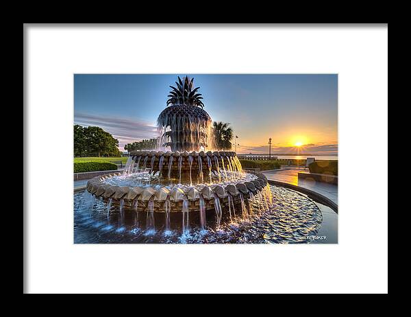 Charleston Framed Print featuring the photograph Daybreak in Charleston by Walt Baker