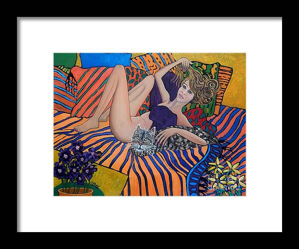 Figurative Framed Print featuring the painting Daydreamer by Caroline Street