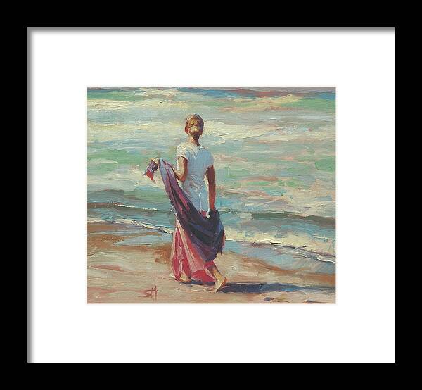 Coast Framed Print featuring the painting Daydreaming by Steve Henderson