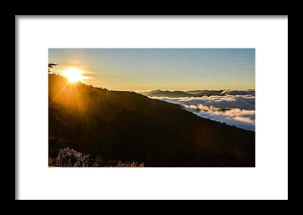 Landscape Framed Print featuring the photograph Daylight Above the Clouds by Chuck Brown
