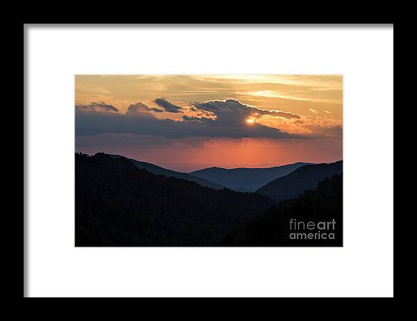 Great Framed Print featuring the photograph Days End in the Smokies - D009928 by Daniel Dempster