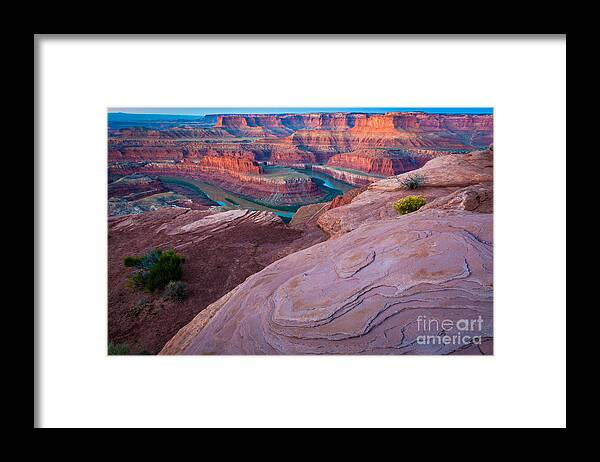 America Framed Print featuring the photograph Dead Horse Point by Inge Johnsson