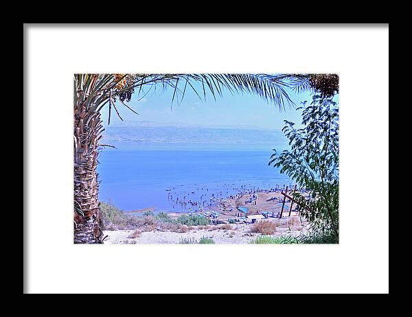 Kalia Framed Print featuring the photograph Dead Sea Overlook 2 by Lydia Holly