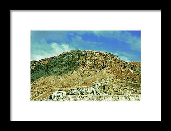 Photograph Framed Print featuring the photograph Dead Sea Scroll Caves 2 by Lydia Holly