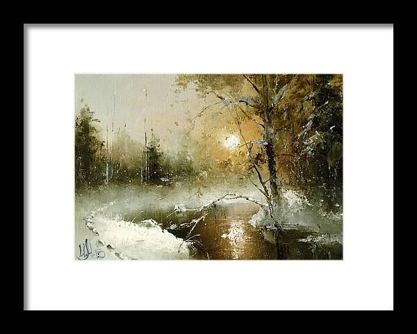 Russian Artists New Wave Framed Print featuring the painting December 31 by Igor Medvedev