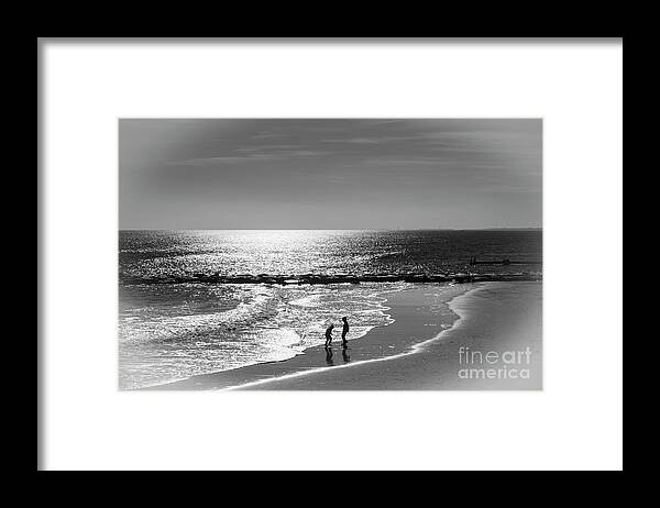 December Framed Print featuring the photograph December At The Jersey Shore by Judy Wolinsky