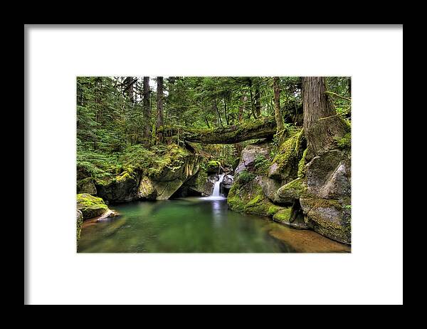 Hdr Framed Print featuring the photograph Deception Creek by Brad Granger