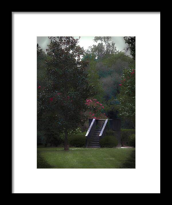 Plantation Framed Print featuring the digital art Deck of Appeasement by DigiArt Diaries by Vicky B Fuller