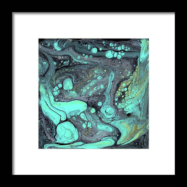 Abstract Framed Print featuring the painting Deep Abyss by Darice Machel McGuire