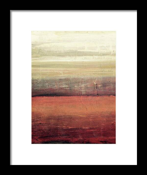  Framed Print featuring the painting Deep Beneath by Jannicke Wiig