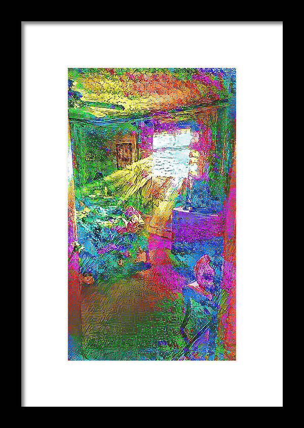 Phone Framed Print featuring the digital art Deep Dream by Doug Schramm