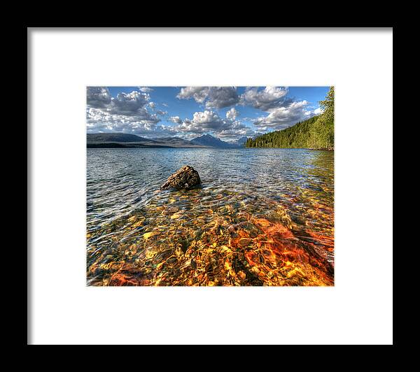 Colored Rocks Framed Print featuring the photograph Deep Shallows by David Andersen