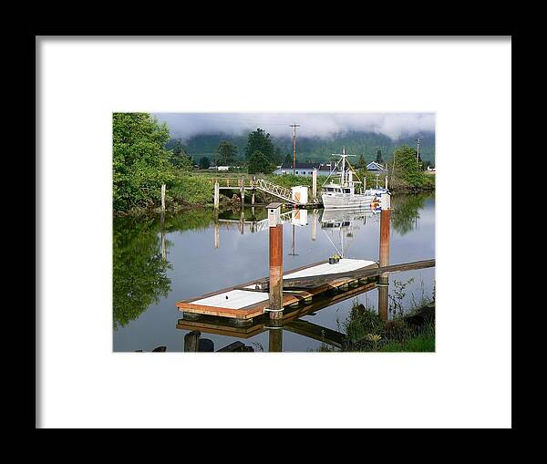 Water Framed Print featuring the photograph Deep Water Channel by Pamela Patch