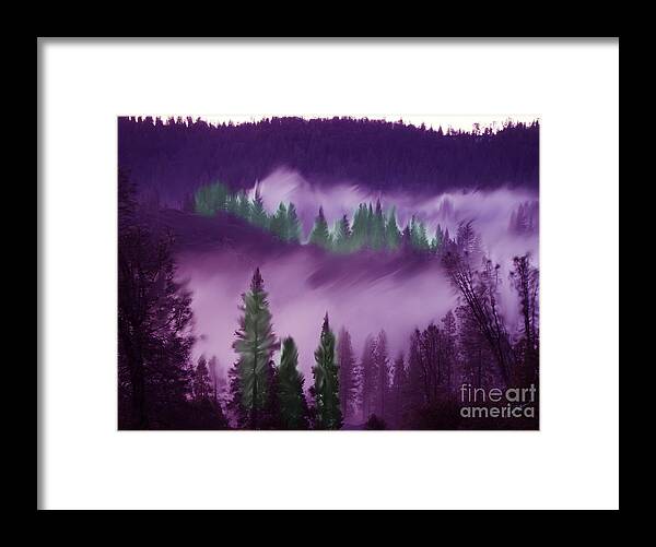 Deer Creek Canyon Framed Print featuring the digital art Deer Creek Canyon by Lisa Redfern