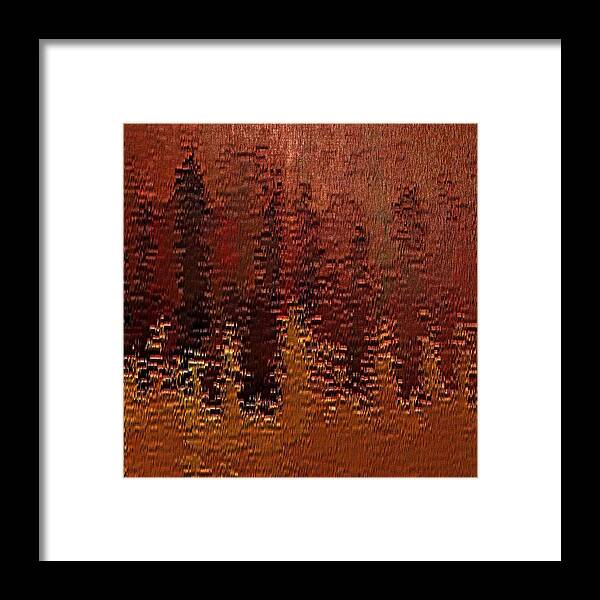 Surface Framed Print featuring the digital art Degradation by David Manlove