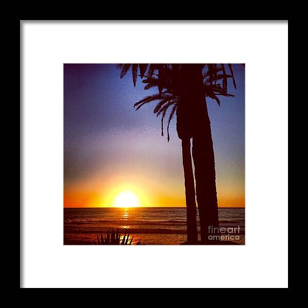 Sunset Framed Print featuring the photograph Del Mar Days by Denise Railey