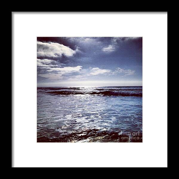 Pacific Ocean Framed Print featuring the photograph Del Mar Storm by Denise Railey