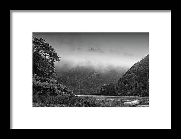 Delaware Water Gap Clouds Set In Framed Print featuring the photograph Delaware Water Gap Clouds Set In by Raymond Salani III