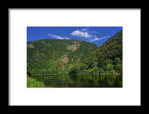 Delaware Water Gap From New Jersey Framed Print featuring the photograph Delaware Water Gap from New Jersey by Raymond Salani III