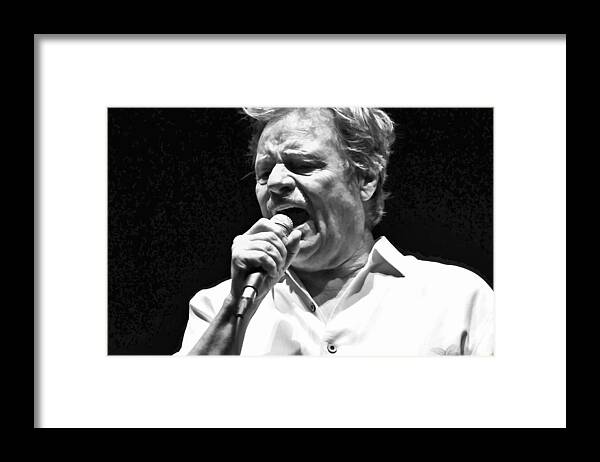 Delbert Mcclinton Framed Print featuring the photograph Delbert McClinton sings the Blues by Ginger Wakem