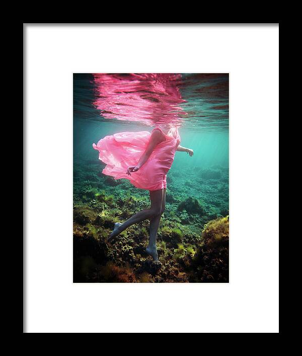Swim Framed Print featuring the photograph Delicate Mermaid by Gemma Silvestre