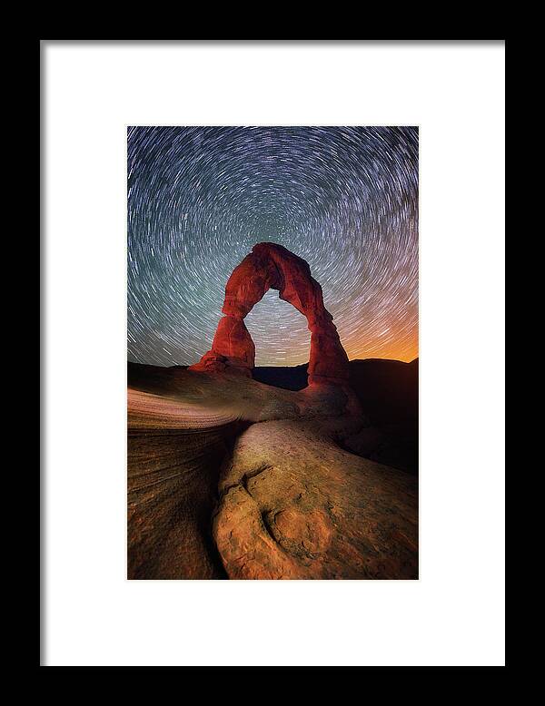 Artistic Framed Print featuring the photograph Delicate Spin by Darren White