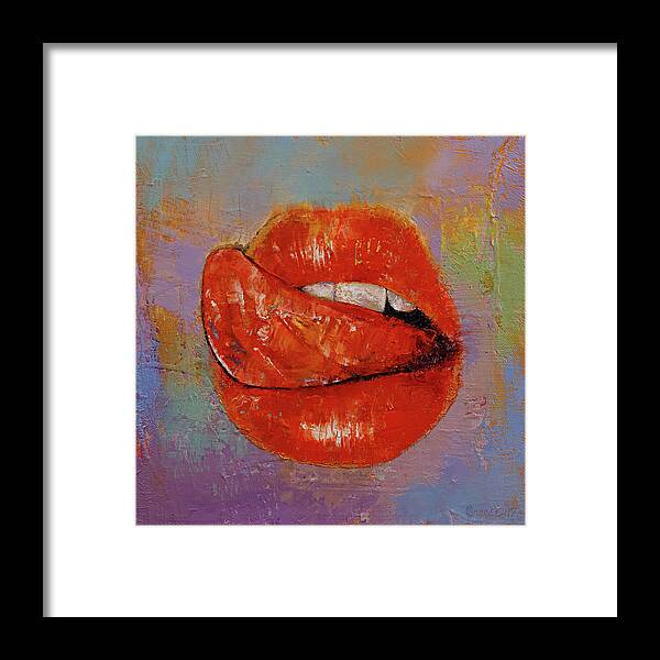 Michael Creese Framed Print featuring the painting Delicious by Michael Creese