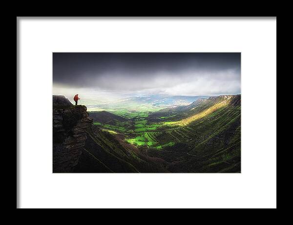 Cliff Framed Print featuring the photograph Delika Canyon by Mikel Martinez de Osaba