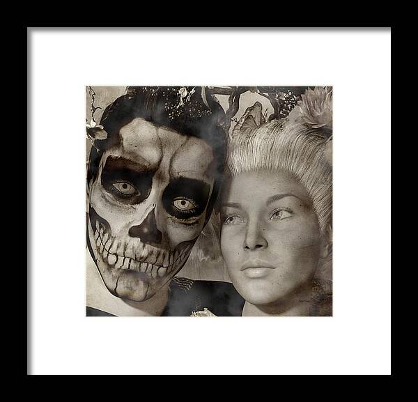 Skull Framed Print featuring the digital art Deliverance by Betsy Knapp