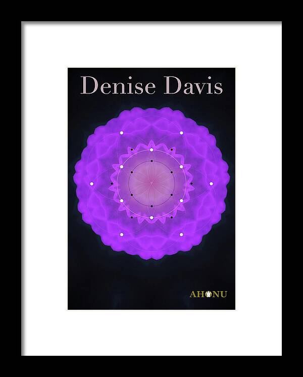 Heart Framed Print featuring the digital art Denise Davis by AHONU Aingeal Rose