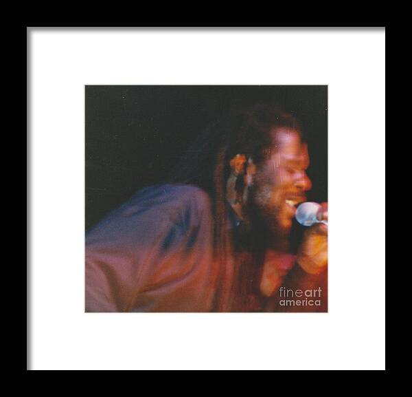 Dennis Brown Framed Print featuring the photograph Dennis Brown by Mia Alexander