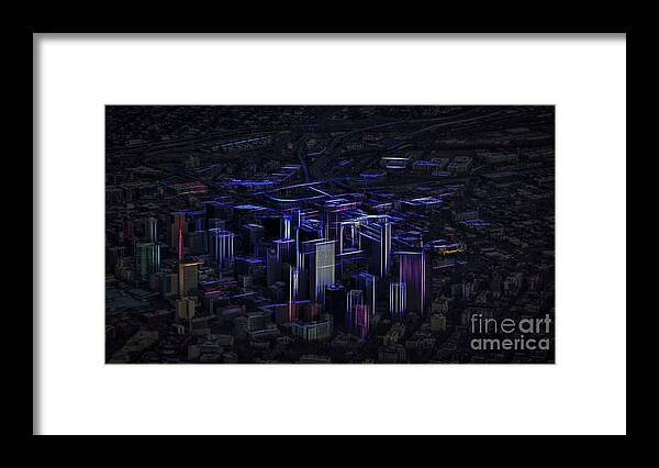 Denver Framed Print featuring the photograph Denver Glow by Janice Pariza