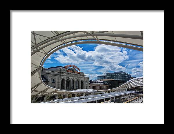 Union Station Framed Print featuring the photograph Denver's Union Station by Stephen Johnson