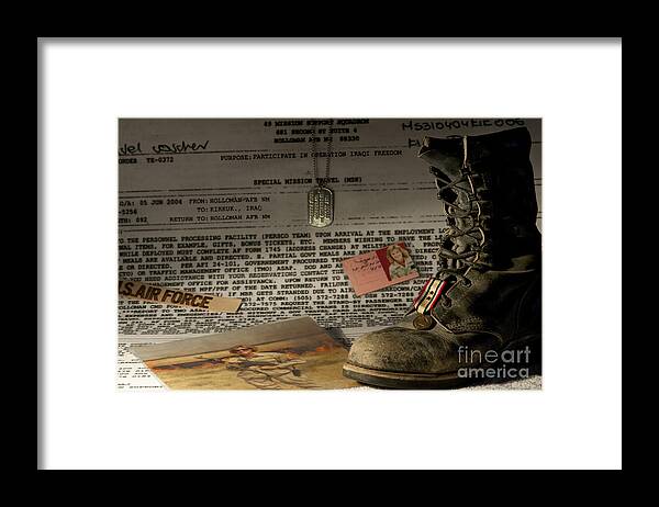 Military Framed Print featuring the photograph Deployment by Melany Sarafis