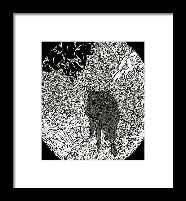 Depth Of The Forest Framed Print featuring the digital art Depth Of The Forest by Debra   Vatalaro