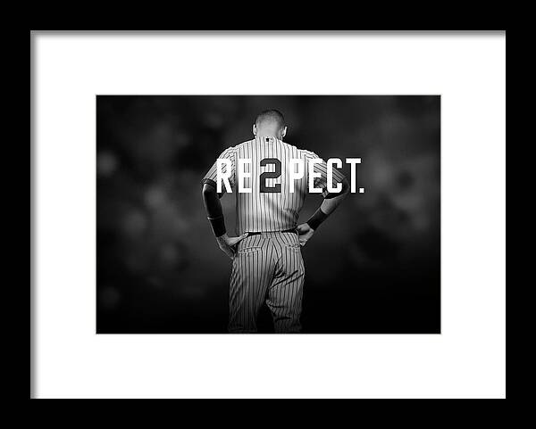 Derek Jeter RE2PECT RESPECT Framed Print by Elite Editions - Fine Art  America