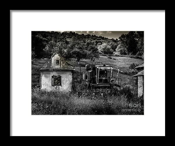 Derelict Framed Print featuring the photograph Derelict Farm, Transylvania by Perry Rodriguez
