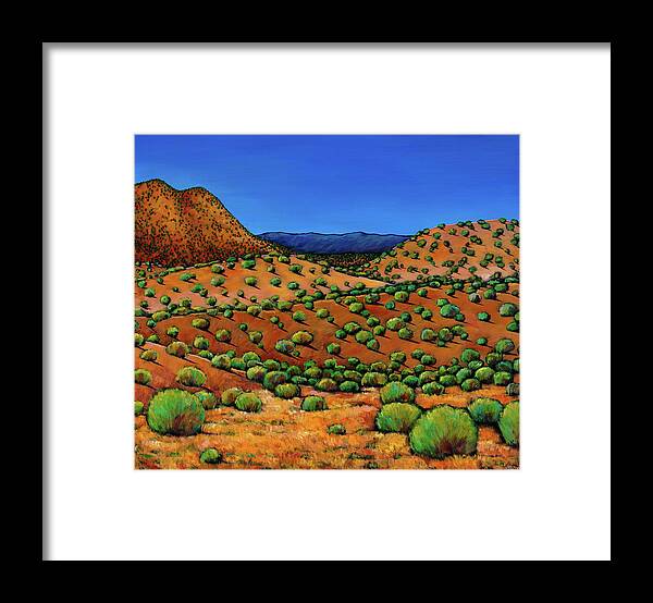 New Mexico Desert Framed Print featuring the painting Desert Afternoon by Johnathan Harris