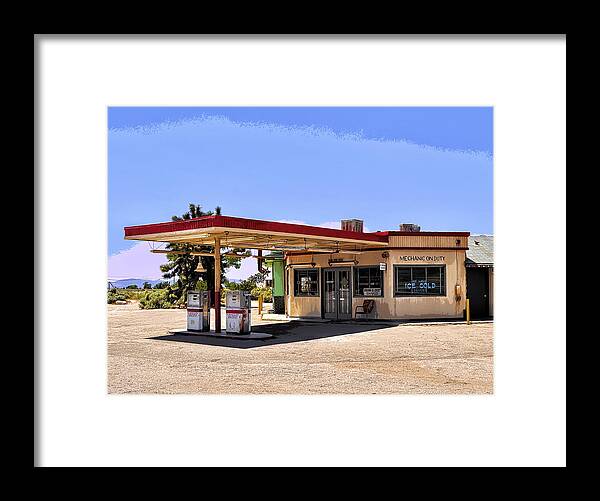 Pop Art Framed Print featuring the photograph Desert Gas by Dominic Piperata