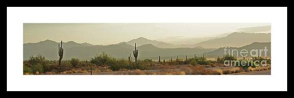 Arizona Framed Print featuring the photograph Desert Hills by Julie Lueders 