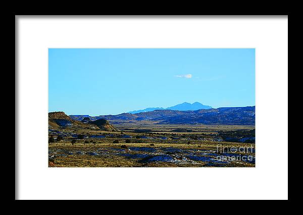 Southwest Landscape Framed Print featuring the photograph Desert range by Robert WK Clark